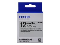 Epson LabelWorks LK-4SBE - label tape - 1 cassette(s) - Roll (1.2 cm x 2.9 m) C53S654017