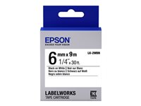 Epson LabelWorks LK-2WBN - label tape - 1 cassette(s) - Roll (0.6 cm x 9 m) C53S652003
